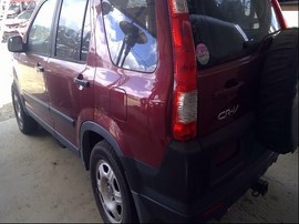 2006 HONDA CR-V, BURGUNDY, LX, 2.4L, AT, FWD,  A25113